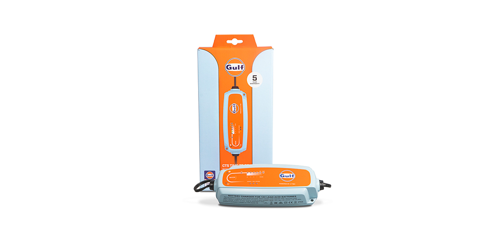 CTEK CT5 TIME TO GO GULF Edition, 12V Battery Charger, Battery